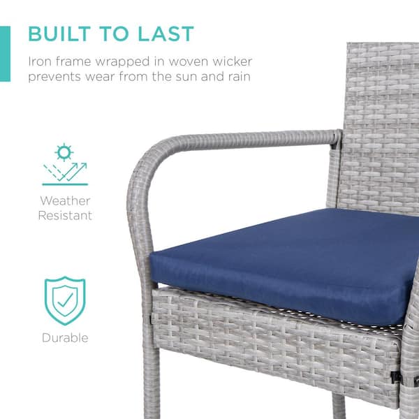 Barstool Blue cushion - Venture Products LLC