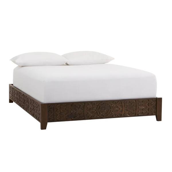 Home Decorators Collection Katya Dark, Full Size Bed Frame With Storage No Headboard