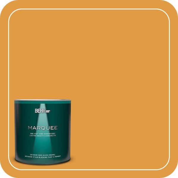 BEHR MARQUEE 1 qt. #T18-05 Life Is Good Semi-Gloss Enamel Interior Paint & Primer