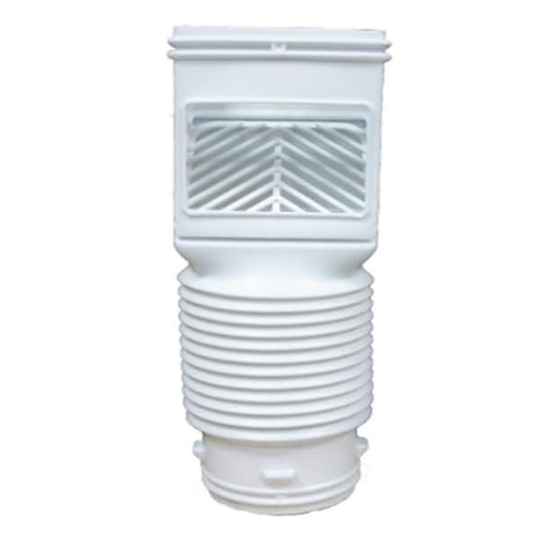 Amerimax Home Products Flex Grate White Vinyl Downspout Filter