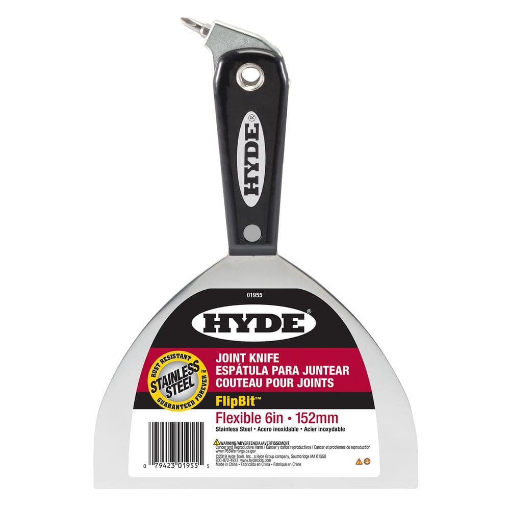 Hyde 6 in. Flex Stainless Steel Joint Knife with Flip Screw368321