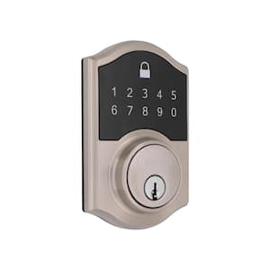 Castle Satin Nickel Compact Touch Electronic Single Cylinder Deadbolt