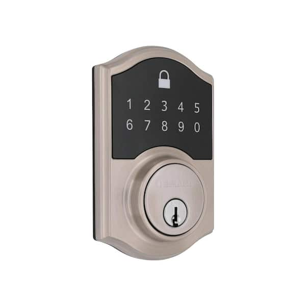 Photo 1 of **DAMAGED**Castle Satin Nickel Compact Touch Electronic Single Cylinder Deadbolt