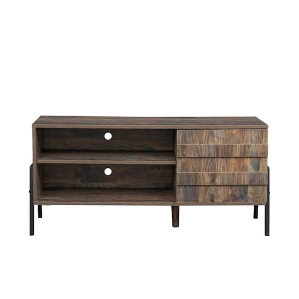 wetiny 15.75 in. Espresso TV Stand Fits TV's up to 42 in.