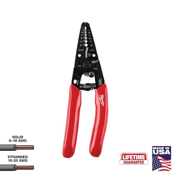 8-20 AWG Dipped Grip Wire Stripper & Cutter (USA)