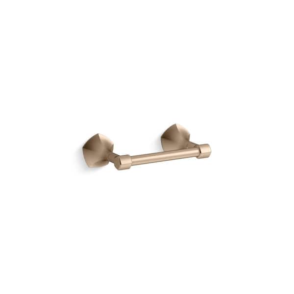 KOHLER Occasion Wall Mounted Pivoting Toilet Paper Holder in Vibrant Brushed Moderne Brass