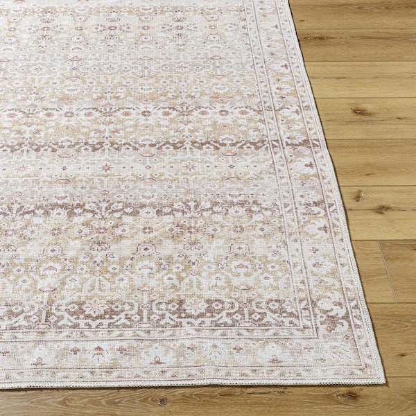 Amelie AML-2401 2 X 7 Machine Woven Rug, Beige