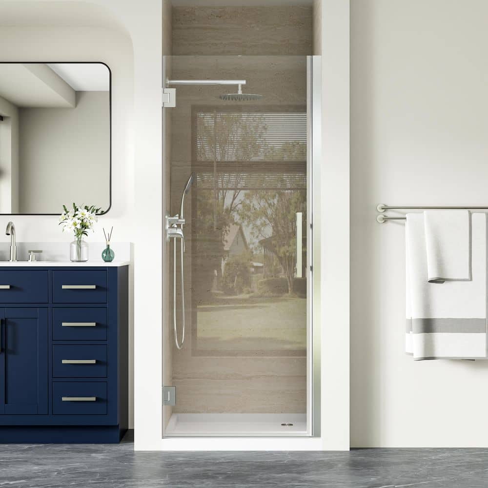 UF 31 in.-32 in. x 72 in. H Hinged Frameless Shower Door in Chrome with Clear Glass price history on PriceWatchPro