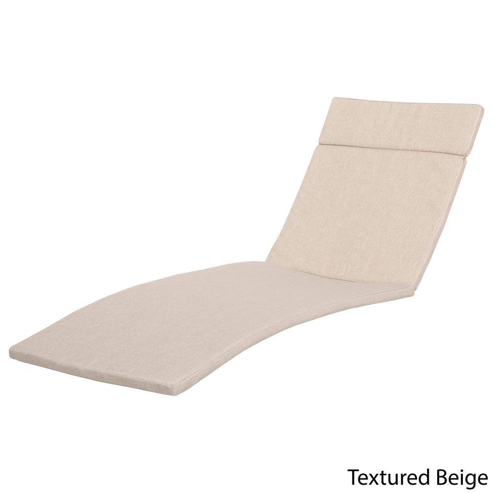 Albany Beige Waterproof Outdoor Chaise Lounge Cushion Set
