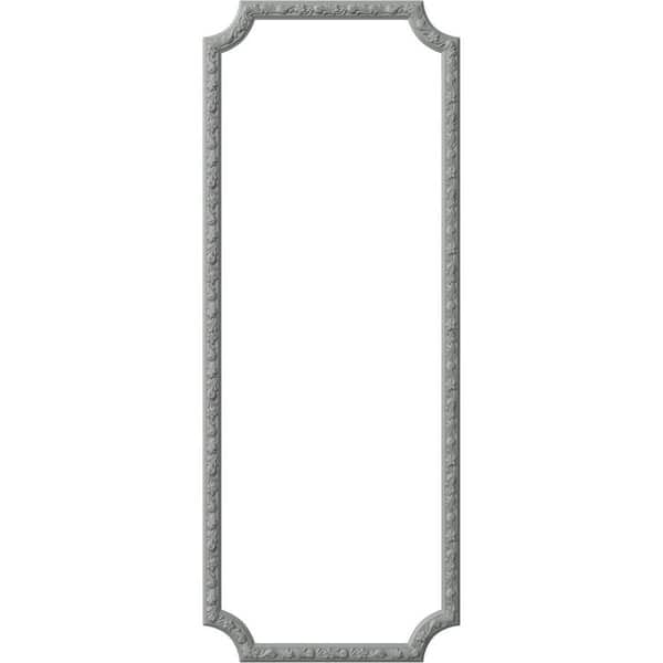 Ekena Millwork 14 Sq. Ft. Unfinished Polyurethane Sussex Floral Panel Moulding Kit (Single Panel)