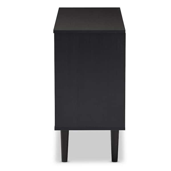 Baxton Studio Auburn Dark Brown Storage Cabinet 28862 6779 HD