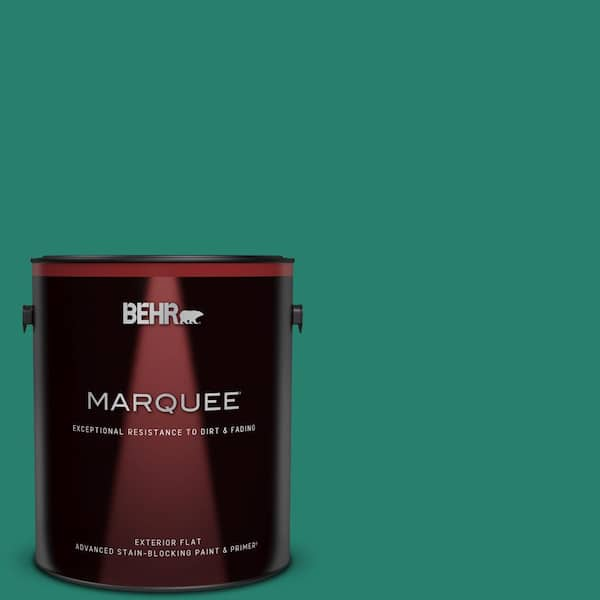 BEHR MARQUEE 1 gal. #P440-7 Mermaid Sea Flat Exterior Paint & Primer