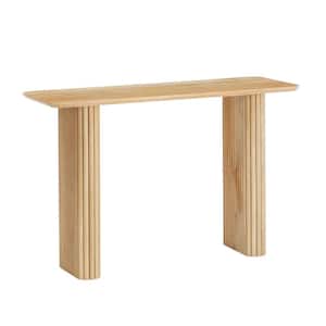 Cranford 48 in. Modern Fluted Solid Wood Console Table