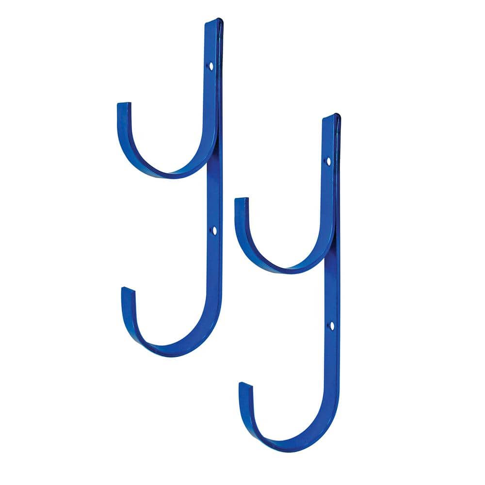Blue Aluminum Pool Pole Hangers with Hardware Set