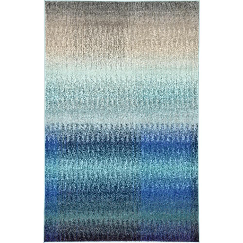 Unique Loom Estrella Azura Blue 5' 0 x 8' 0 Area Rug 3119624 The Home Depot