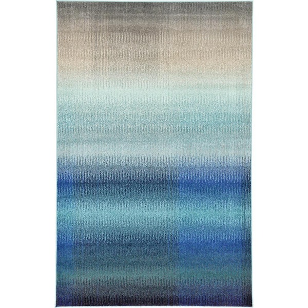 Unique Loom Estrella Azura Blue 5' 0 x 8' 0 Area Rug
