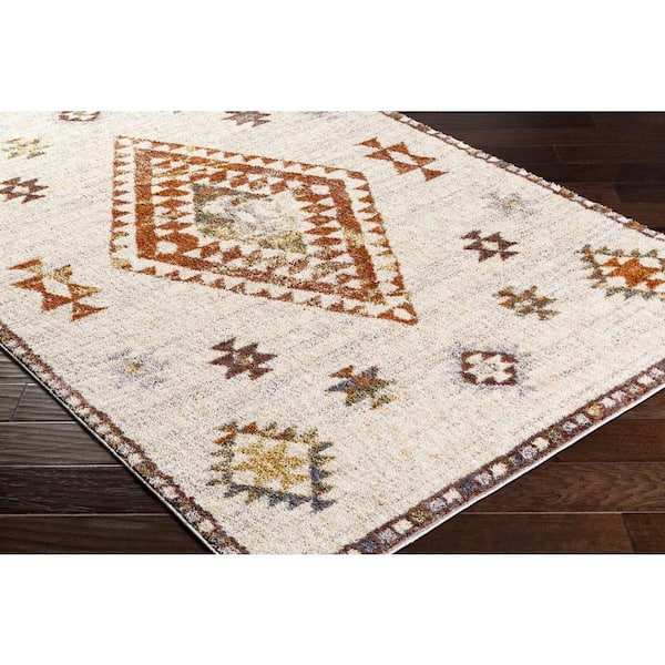Monet Gray Global 5 ft. x 7 ft. Indoor Area Rug