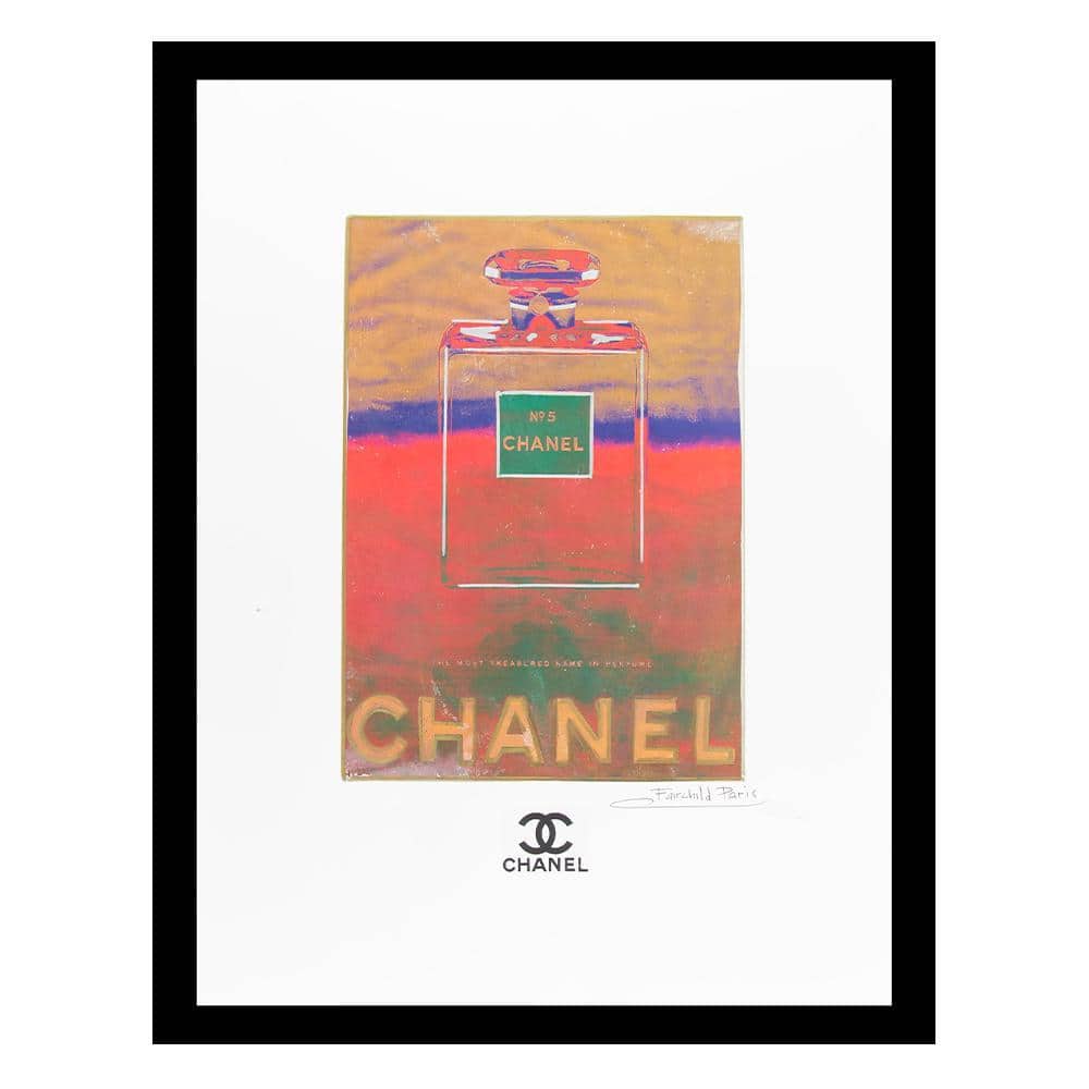 Vintage Fashion Glam Perfume Bottle by Fairchild Paris Framed Graphic Print Abstract Poster Art Print 18 in. x 14 in. price history on PriceWatchPro