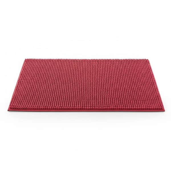 Red 19 in. x 30 in. Indoor/Outdoor Dirt Trapper Door Mat-Washable, Non-Slip Entryway Rug