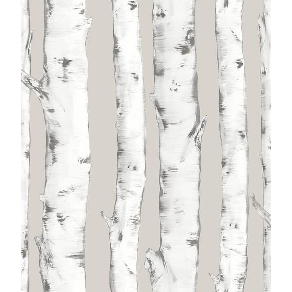 InHome Downy Birch Neutral Peel and Stick Wallpaper