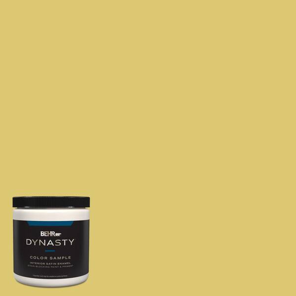 BEHR DYNASTY 8 oz. #P330-5 Midori Satin Enamel Stain-Blocking Interior ...