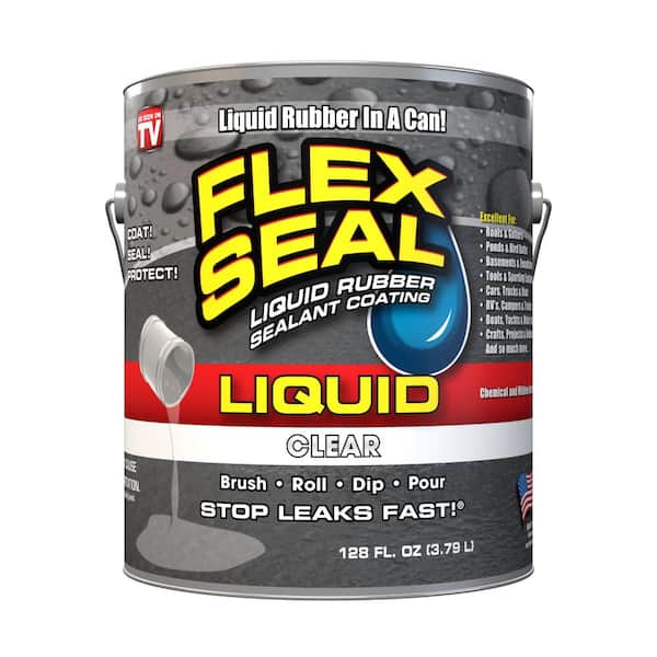 FLEX SEAL FAMILY OF PRODUCTS Flex Seal Liquid 1 Gal. Clear Liquid Rubber Sealant Coating