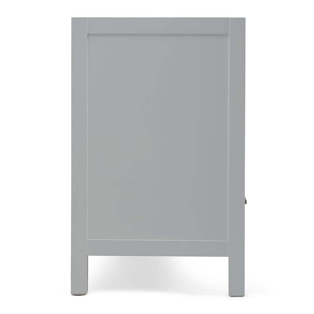 Cambridge 72" Grey Solid Wood Double Freestanding Vanity Cabinet