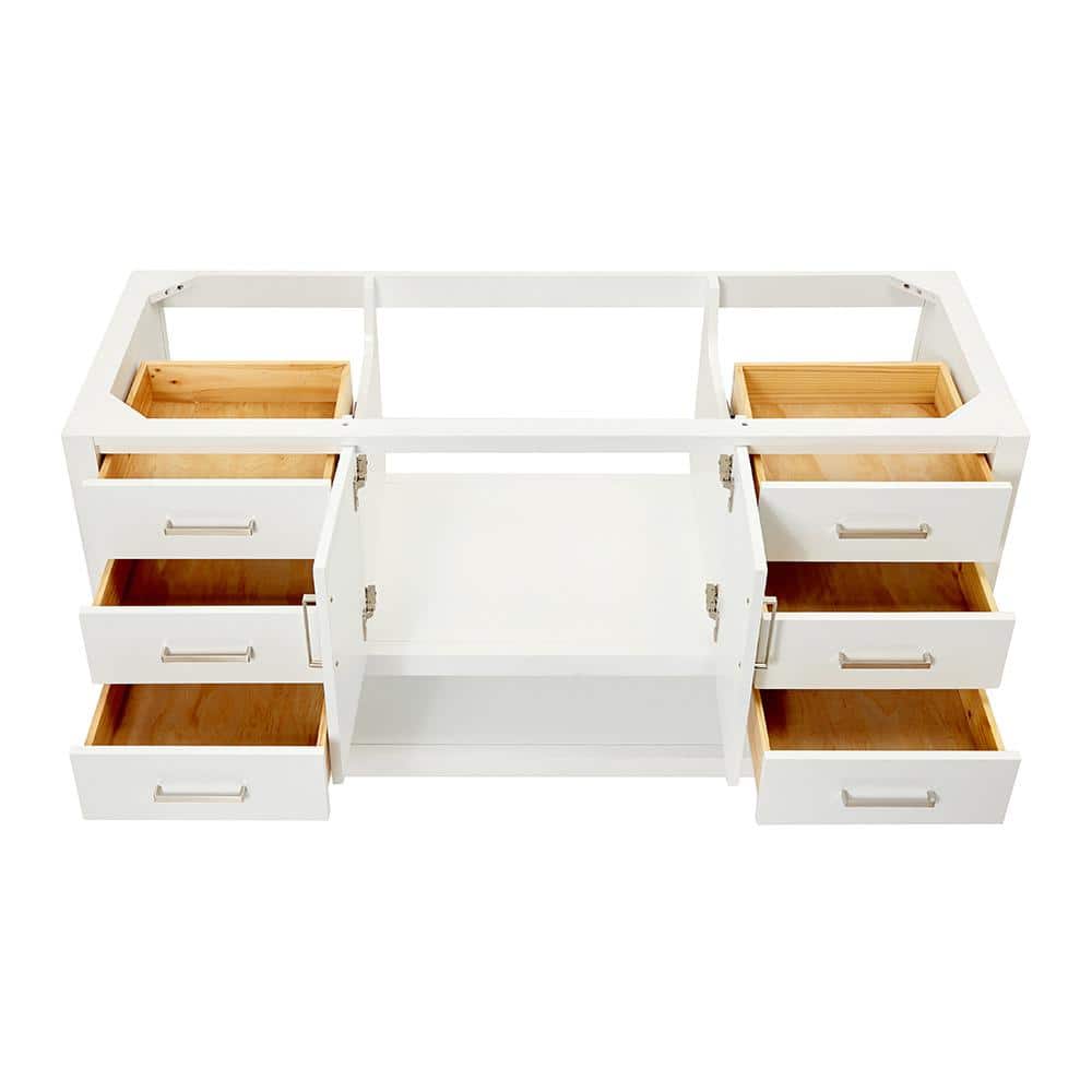 Magnolia 60'' White Single Freestanding Bathroom Vanity Base