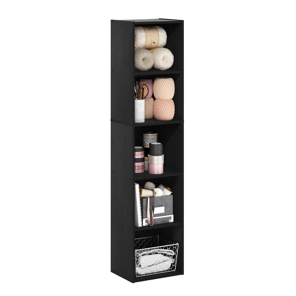 Blackwood 5-Tier Rectangular Freestanding Bookcase