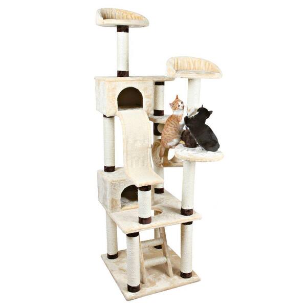TRIXIE Beige/Chocolate Brown Adiva Cat Playground