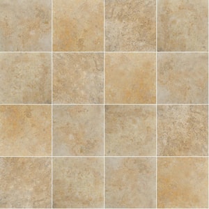 Riviera 16 in. x 16 in. Tumbled Travertine Paver Tile (1 Piece/1.78 sq. ft.)