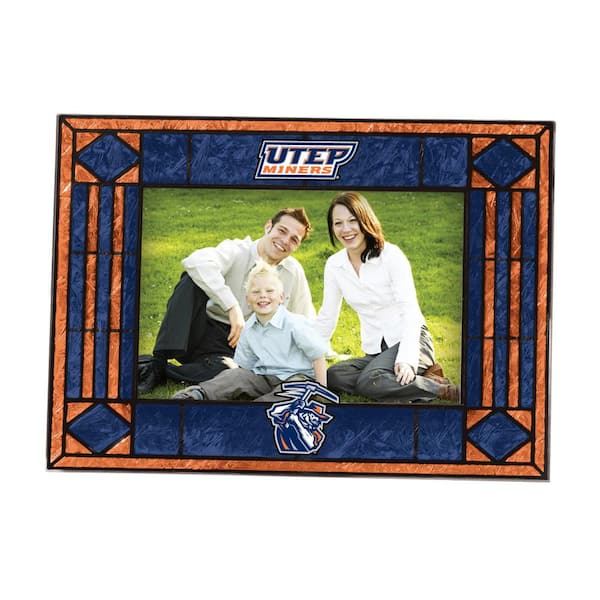 The Memory Company NCAA 4 in. x 6 in. Gloss Multicolor Art Glass Texas El Paso Picture Frame