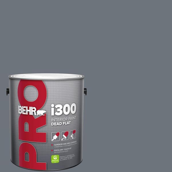 BEHR PRO 1 gal. #750F-5 Silver Hill Dead Flat Interior Paint