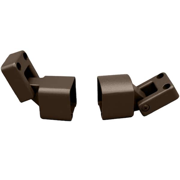 Pegatha Contemporary Brown Aluminum Textured Stair Bracket Kit