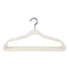 SIMPLIFY Ivory Velvet Hangers 25-Pack 23240-IVORY