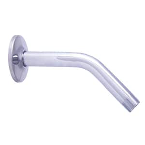 7.25 in. Angled Shower Arm with Flange in Polished Chrome