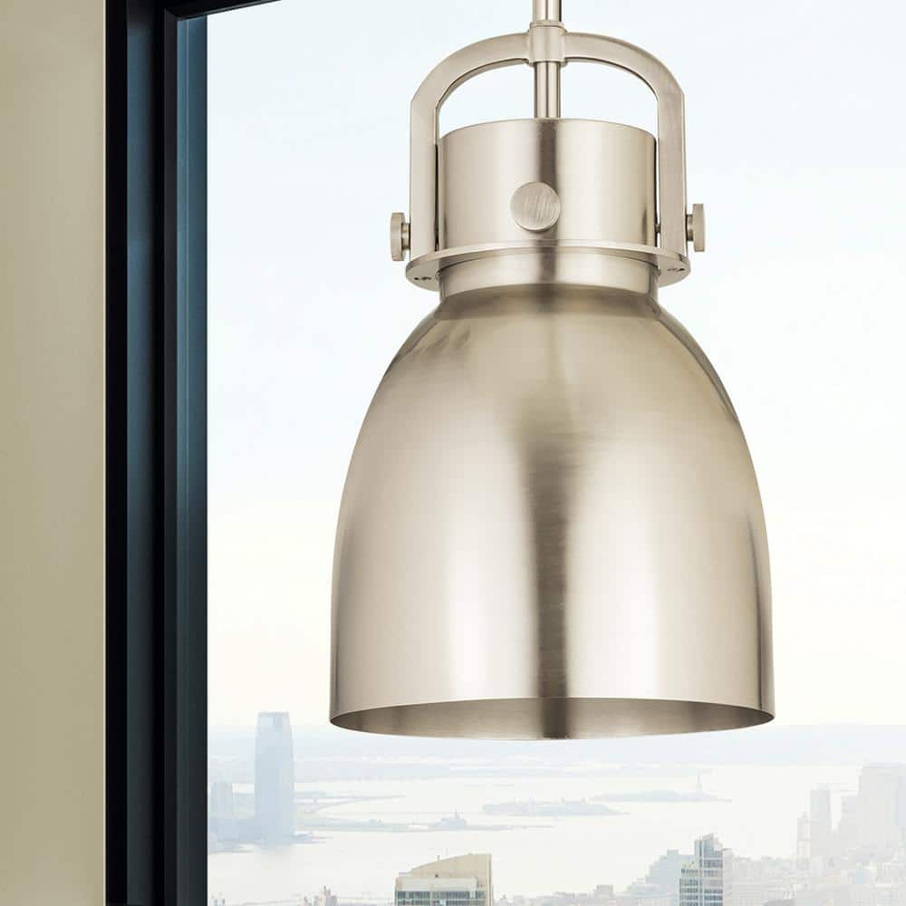 Satin Nickel 11.75" Indoor Globe Pendant Light