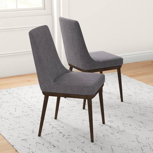 Pair of grey online dining chairs