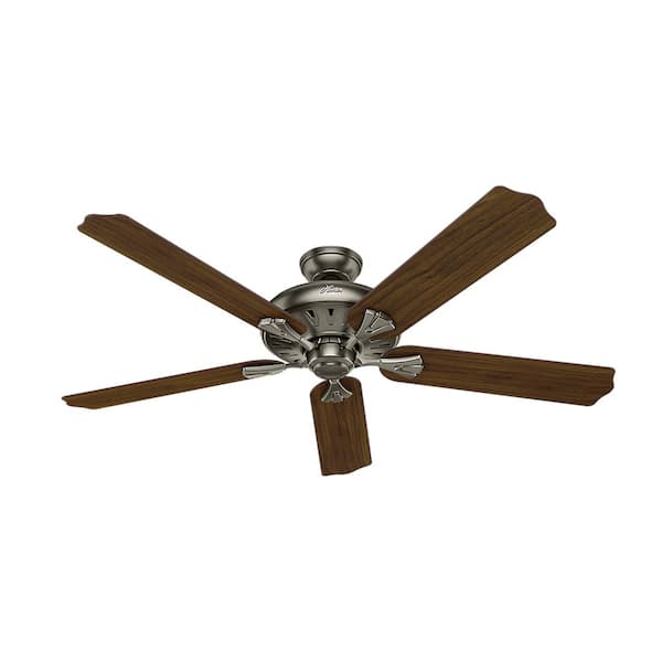 Hunter Royal Oak 60 in. Indoor Antique Pewter Ceiling Fan with Remote