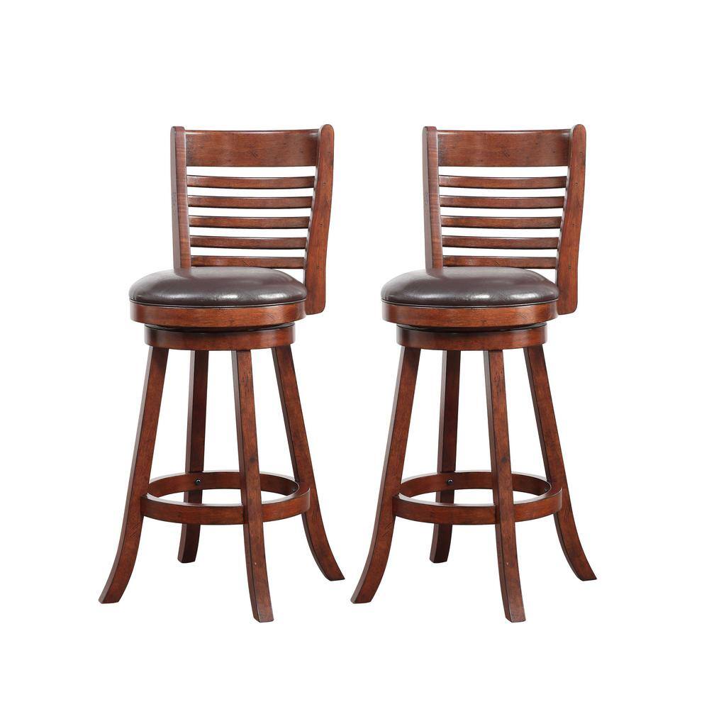 UPC 888437007294 product image for Boraam Tierra Hazelnut 43.5 in. High Back Wood Frame 29 in. Cushioned Swivel Bar | upcitemdb.com