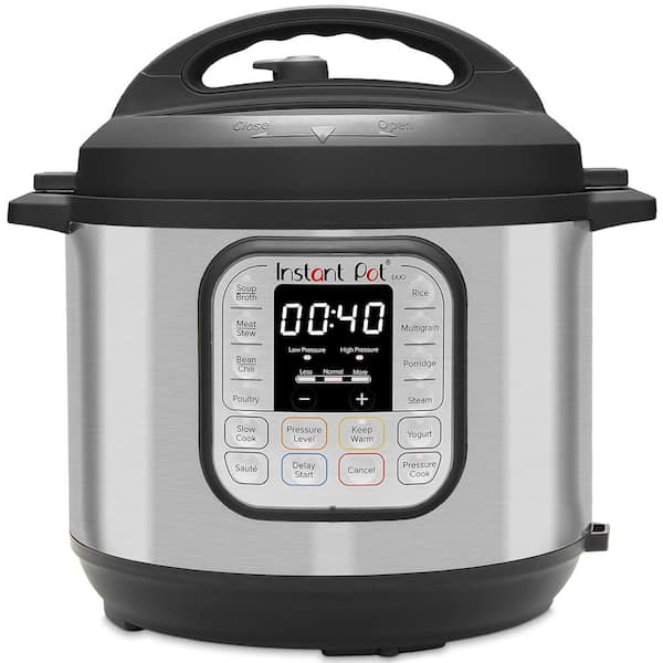 Instant Pot 8 qt. Stainless Steel Duo Electric Pressure Cooker 113-0002-03  - The Home Depot