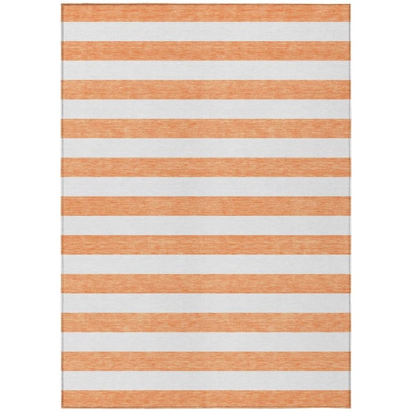 Addison Rugs Chantille ACN528 Salmon 5 ft. x 7 ft. 6 in. Machine Washable Indoor/Outdoor Geometric Area Rug
