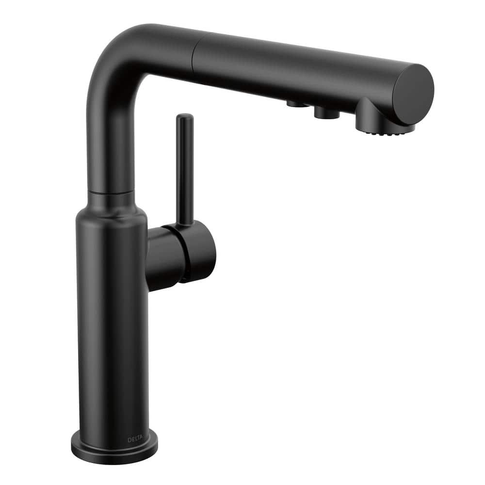 Daneri Matte Black Pull-Out Kitchen Faucet with Magnetic Docking