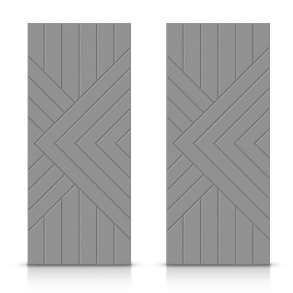 84 in. x 84 in. Hollow Core Light Gray Painted Composite MDF Interior Double Closet Sliding Doors price history on PriceWatchPro