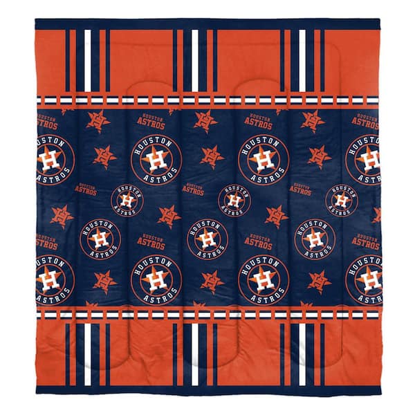 THE NORTHWEST GROUP Rotary 5-Piece Multi-Colored Houston Astros Full Size Polyester Bed in a Bag Set