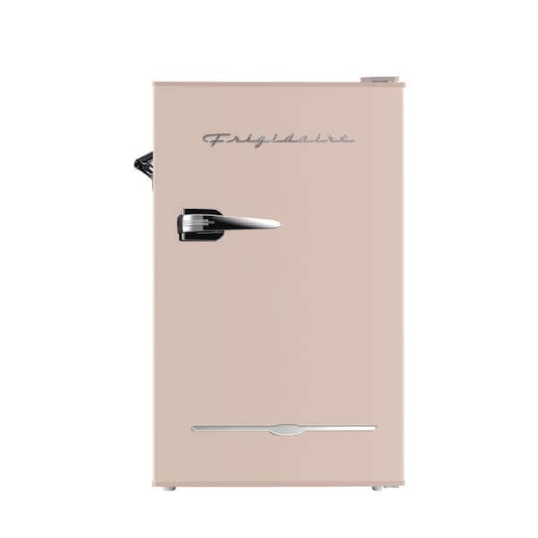 3.2 cu. ft. Retro Mini Fridge in Coral Pink