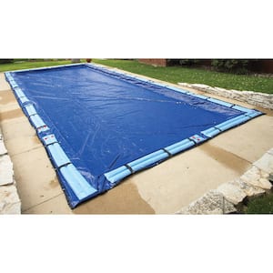 15-Year 16 ft. x 36 ft. Rectangular Royal Blue In Ground Winter Pool Cover