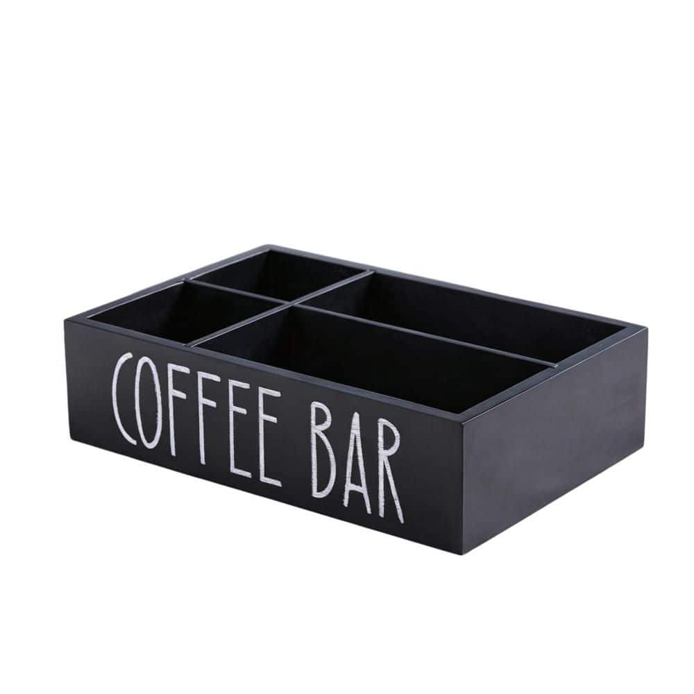 Wood Countertop Accessories Organizer for Pods, Condiment, Syrup, Tea Cups, Stirrers and Farmhouse Coffee Bar (1-Pack) price history on PriceWatchPro
