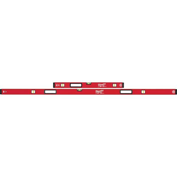 Milwaukee 78 in./32 in. REDSTICK Magnetic Box Level Jamb Set