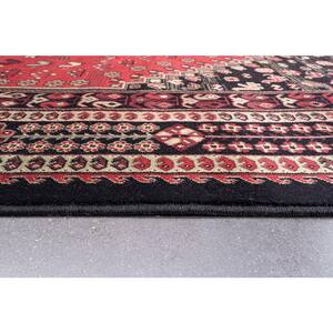 Sonoma Gabriella Black/Beige/and Gold 7 ft. 10 in. x 10 ft. Medallion Viscose Area Rug